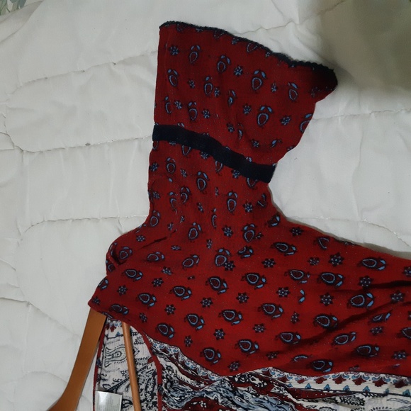 Forbidden Los Angeles Boho Cold Shoulder Size L - Picture 2 of 5